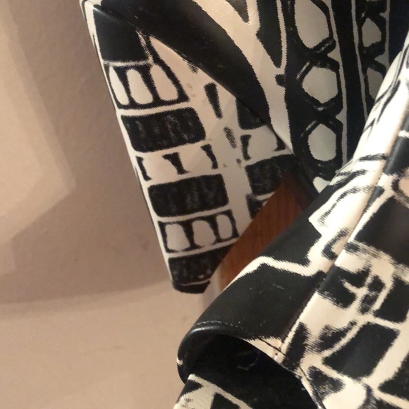 Over the knee black and white embellished faux leather boots - Picture 5 of 7